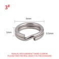 thumbnail image 1 of Connecteur de Pêche à Anneau Fendu en Acier Inoxydable Accessoires de Leurre à Pression Double Fendu, 1 of 9