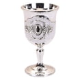 thumbnail image 1 of Rongfmy Metal Goblet, Carving Pattern Handmade Cup Bar Dinners Parties Decor white, 1 of 9