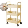 thumbnail image 1 of Dvruxg 3-Tier Kitchen Storage Cart, Armrest Bathroom Organizer, Mobile Toiletries Rack for Home Organization, 1 of 5