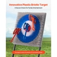 thumbnail image 4 of VEVOR Axe Throwing Game Plastic Bristle Target with 8 Throwing Axes Set Steel Frame, 4 of 9