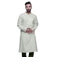 thumbnail image 3 of Atasi Kurta Imprimé pour Hommes Col Mandarin Popeline de Coton Kurta Chemise Décontractée, 3 of 7