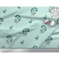 thumbnail image 3 of Soimoi Cotton Voile Fabric Leaves & Floral Block Decor Fabric Printed Yard 42 Inch Wide, 3 of 3