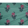 thumbnail image 4 of oneOone Polyester Lycra Fabric Leaves & Floral Block Fabric Prints By Yard 56 Inch Wide, 4 of 5