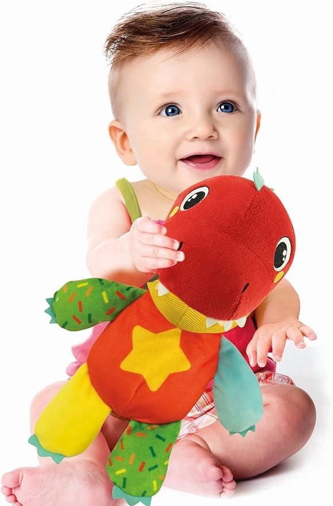 Clementoni Baby - Peluche Dinosaure - inclut des mélodies amusantes - stimule le développement multisensoriel des bébés - À partir de 6 mois