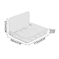 thumbnail image 3 of EGNMCR Hooks for Hanging Clear Acrylic Floating Shelf, Foldable Invisible Wall Mounted Shelf For Cosmetics, Models, Bathroom Towels And Other Small Organisers shelf for storage, 3 of 4