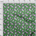 thumbnail image 3 of oneOone Cotton Poplin Green Fabric Geometric Sewing Craft Projects Fabric Prints By Yard 56 Inch Wide, 3 of 4