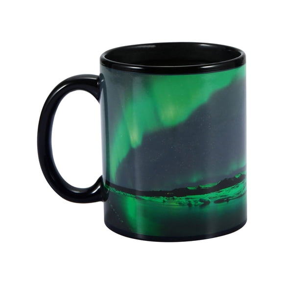 Color Changing Ceramic Coffee Mug, 350 mL Light Up Tea Cup for Hot Drinks, Microwave Safe Dishwasher Safe, Includes 1 Mug
