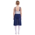 thumbnail image 2 of RUNQHUI Robe de Danse Lyrique Sans Manches pour Filles, Justaucorps de Fête, Bleu Marine 14, 2 of 8