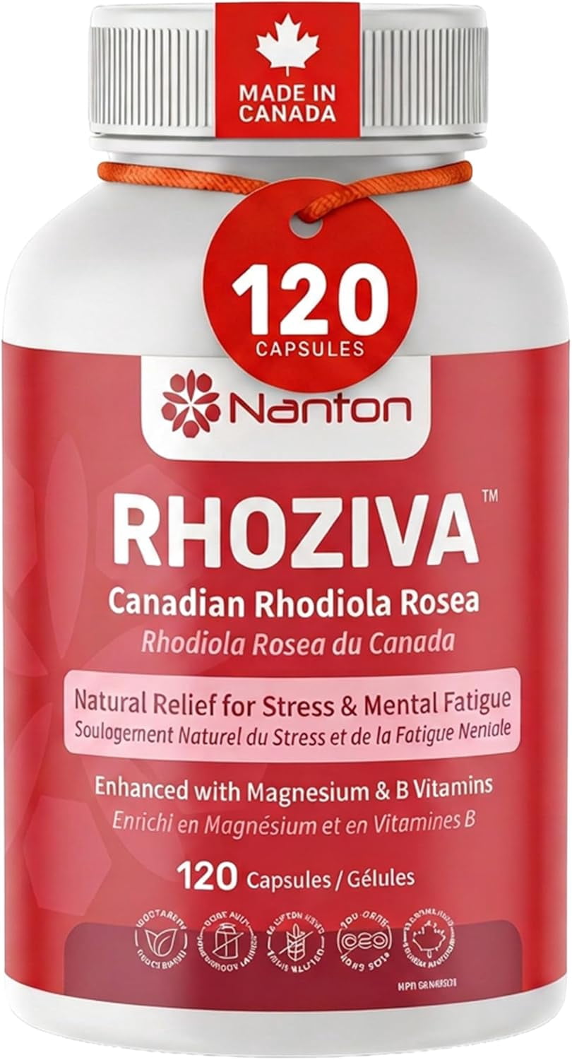 Rhodiola Rosea Supplement - Cortisol Manager - 5:1 Rhodiola Rosea Root Extract for Focus, Memory, & Stress - 100mg Cortisol Supplements for Women and Men with Magnesium, Non-GMO,120 count (Pack of 1)