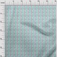 thumbnail image 2 of oneOone Cotton Silk Fabric Leaves & Floral Block Printed Craft Fabric BTY 42 Inch Wide, 2 of 4