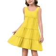 thumbnail image 3 of RXIRUCGD 2025 Vêtements d'Été pour Enfants Robe Décontractée Mignonne à Manches Courtes et Col Rond pour Enfants et Filles, 3 of 6
