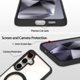 thumbnail image 3 of [PST] Étui pour Samsung Galaxy S25 / S24, Étui Arrière Hybride Rigide Transparente en PC avec MagSafe Magnétique Compatible, 3 of 4