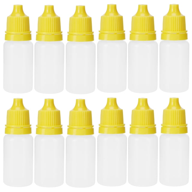 Eye Liquid Bottle, Eye Drops Bottle, 50Pcs 10ml Refillable For Eye Drop Liquid Home Jaune