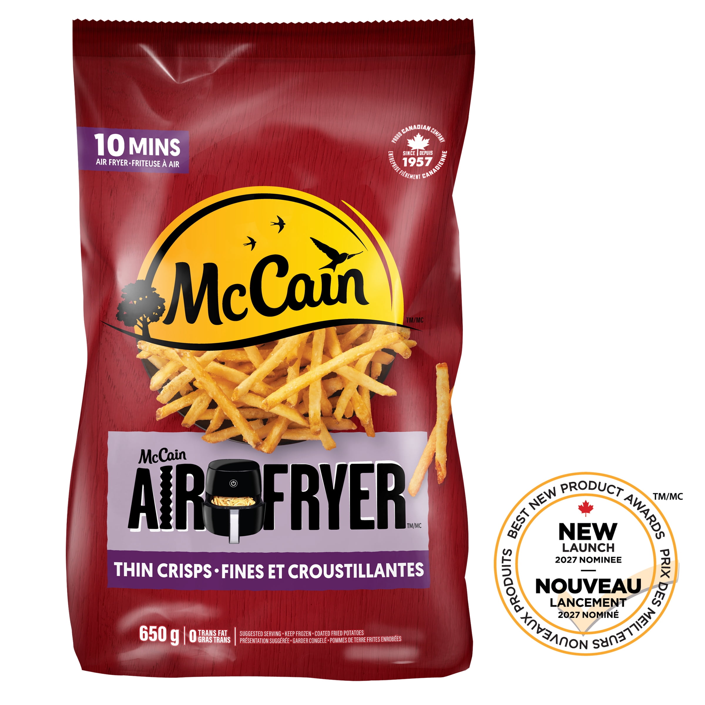 McCain® Air Fryer Thin Crisps French Fries, 650g - Walmart.ca