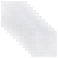 thumbnail image 1 of 30 Pcs 8x8cm Square Mesh Plastic Canvas Sheets Cross Stitch Sewing Plastic Canvas Sheets for Embroidery Acrylic Yarn Crafting Knit and Crochet Projects DIY Coaster (White), 1 of 9