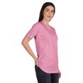 thumbnail image 2 of Inkmeso T-Shirt Basique à Col Rond pour Femmes, Manches Courtes, Coupe Régulière, Long Tee, Haut d'Entraînement, 2 of 8