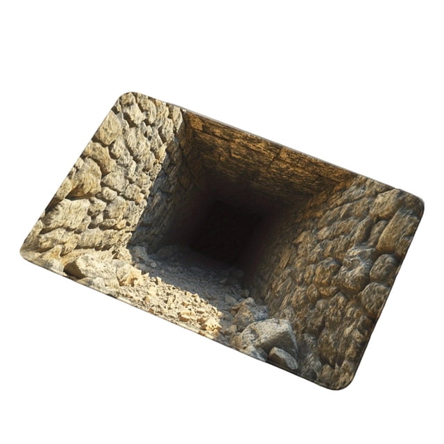 TIELUTT 2025 3D Hole Rug Gets of 3D Carpet Rug That Like A Hole Optical Rugs Funny 3D Carpet To Oversized Blankets and Throws Flannel Throw Blanket for Couch Leather Blanket Big Area Rug for Bedroom