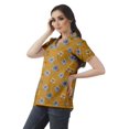 thumbnail image 3 of Moomaya Chemise Tunique Style Enveloppant pour Femmes en Coton Décontracté Col Classique Boutonné, 3 of 6