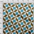 thumbnail image 2 of oneOone Georgette Viscose Fabric Triangle|Parallelogram & Square Geometric Decor Fabric Printed BTY 42 Inch Wide, 2 of 4