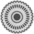 thumbnail image 1 of Ahgly Company Tapis d'Intérieur Lavable en Machine Carré Gris Transitionnel, 3 Pieds Carré, 1 of 7