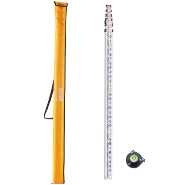 VEVOR Tige de Mesure 18 Pieds/10e 6 Sections Tige Télescopique 1/10 Pieds avec Sac