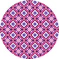 thumbnail image 1 of Ahgly Company Machine Washable Indoor Round Transitional Violet Purple Area Rugs, 3' Round, 1 of 7