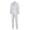White, variant on Yuyuzo Mens Blazer Sets 2-Piece Suits Lapel 1 Button Slim Fitted Formal Jacket Pants Set for Dress Business Wedding Party