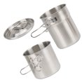 thumbnail image 4 of Camp Cook Set, Camp Cooking Pot 2Pcs Camping Cookware Foldable  For Backpacking For Hiking For Picnic For Camping, 4 of 8