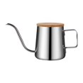 thumbnail image 1 of simhoa Pour over Kettle Camping Coffee Pot 350ml Coffee Maker Home Long Gooseneck Spout argent, 1 of 8