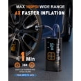 thumbnail image 3 of REHOTTOP Cordless Tire Inflator, Portable Air Compressor 180PSI, 12V DC Air Pump for Car with Auto Shutoff & LED Light, Tire Pump for Cars, Bicycle, Motorcycles, 3 of 9