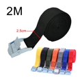 thumbnail image 2 of 2M Cargo Straps With Buckle Tie-Down Belt For Motorcycle Car Bicycle Metal Tow Rope Strong Ratchet Fixing Belt For Lugga Bag, 2 of 7