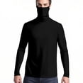 thumbnail image 4 of Ovbmpzd Womens Tops Trendy Sun Protection Black Long Sleeve Solid Breathable Tees Ladies Blouses XXXXXL, 4 of 8