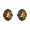 thumbnail image 2 of Baohd Picture Frame Vintage Photos Photo Holder Frames Bedroom Baroque Decor 7 Inch oval 2Set, 2 of 6