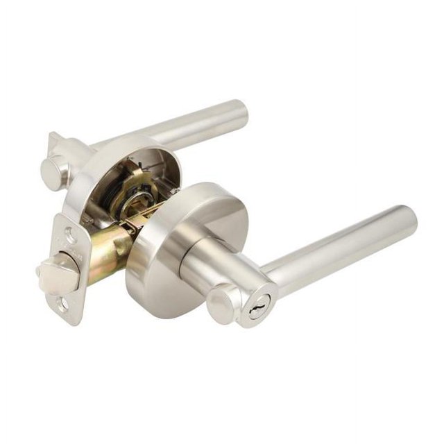 Design House 580977 2-Way Adjustable Eastport Entry Lever, Satin Nickel