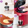 thumbnail image 4 of Reusable K Cups, Stainless Steel Universal Compatibility Refillable Capsule for Keurig 1.0 2.0 Coffee Maker, Eco-Friendly Dishwasher Safe Coffee Filter (2Pack), 4 of 5