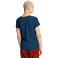 thumbnail image 2 of Hanes ComfortSoft T-Shirt à Col Ras du Cou en Jersey Coupe Décontractée pour Femmes, G, Marine, 2 of 2