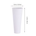 thumbnail image 2 of OULII Tall Floral Bucket Tin Flower Display Buckets White Flower Garden 1Pcs, 2 of 8
