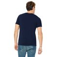 thumbnail image 2 of BELLA+CANVAS T-Shirt Jersey à Col en V pour Homme, TP, Marine, 2 of 3