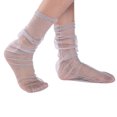 thumbnail image 2 of Spring And Summer Simple Adult Socks Breathable Fashion Trend Broken Flower Pile Socks Simple Skin Color Printed Women's Socks, 2 of 3