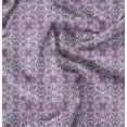 thumbnail image 1 of Soimoi Purple Poly Georgette Fabric Leopard Animal Skin Print Fabric by the Yard 42 Inch Wide, 1 of 1