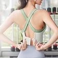 thumbnail image 4 of Virmaxy Soutien-Gorge de Sport à Fort Impact pour Femmes, Dos Beauté Croisé de Couleurs, Soutien-Gorge de Sport Anti-Choc à Effet Rassembleur, Dos de Forme Contrastante et Soutien-Gorge de Sport à Absorption des Chocs, Vert, P, 4 of 4