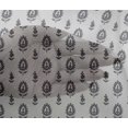thumbnail image 4 of oneOone Viscose Chiffon Fabric Leaves & Floral Block Printed Fabric 1 Yard 42 Inch Wide, 4 of 4