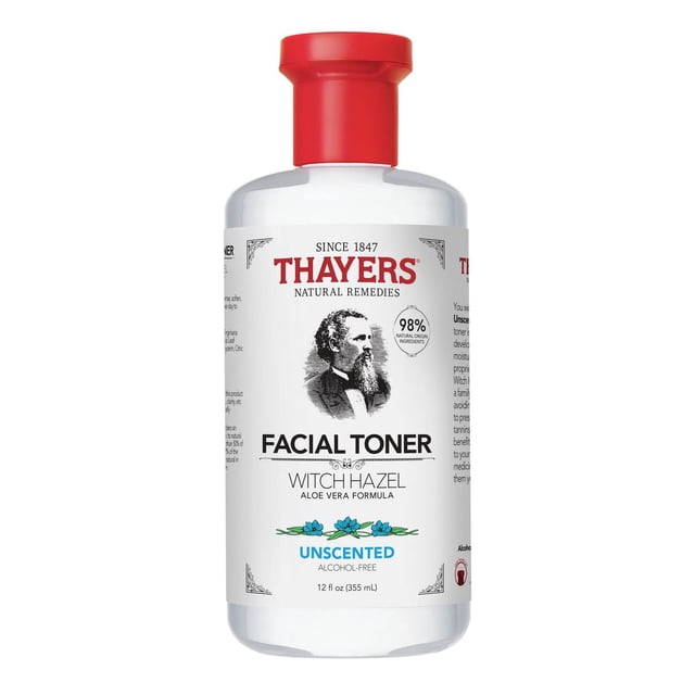 Thayers Unscented Facial Toner Witch Hazel Aloe Vera Formula, 355 mL