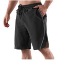 thumbnail image 3 of TopLLC Mens Shorts, Man Shorts Men's Solid Color Casual Drawstring Elastic Sweat Running Fitness Shorts, 3 of 4
