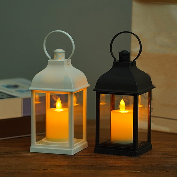 Liquidation Aujourd'hui! Lampe Bougie Électronique, Petite Lanterne Coupe-Vent pour Éclairage Extérieur, Lampe de Camping Portable, Bougeoir Décoratif pour Festivals à la Frontière et Événements Nocturnes