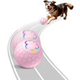 thumbnail image 1 of Meottam Interactive Dog Toys Ball for Small & Medium Dogs, Electric Bouncing Durable Automatic Rolling Balls with LED Lights, Waterproof Smart Tennis Pets Chew Toys for Dogs and Cats (Pink), 1 of 6