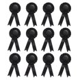 thumbnail image 1 of Unique Bargains Ruban de Récompense Vierge, Ruban de Rosette Ruban de Reconnaissance de Prix Honorable, Noir, Lot de 12, 1 of 5
