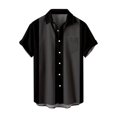 thumbnail image 1 of Chemise Décontractée d'Été pour Homme à Imprimé, Manches Longues, Grande Taille, Chemise Courte Longue à Manches N, Col Rabattu, Grande Chemise Boutonnée, 1 of 6