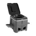 thumbnail image 4 of Quzzie Portable Toilet Foldable Toilet Stool Travel Potty Emergency Toilet Ergonomic Support Pp Structure Hasslefree Cleaning Suitable for Camping Hiking Outdoor Activities Black Gray, 4 of 8