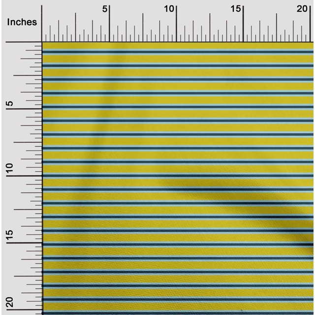 oneOone Viscose Chiffon Fabric Horizontal Stripe Print Sewing Fabric BTY 42 Inch Wide